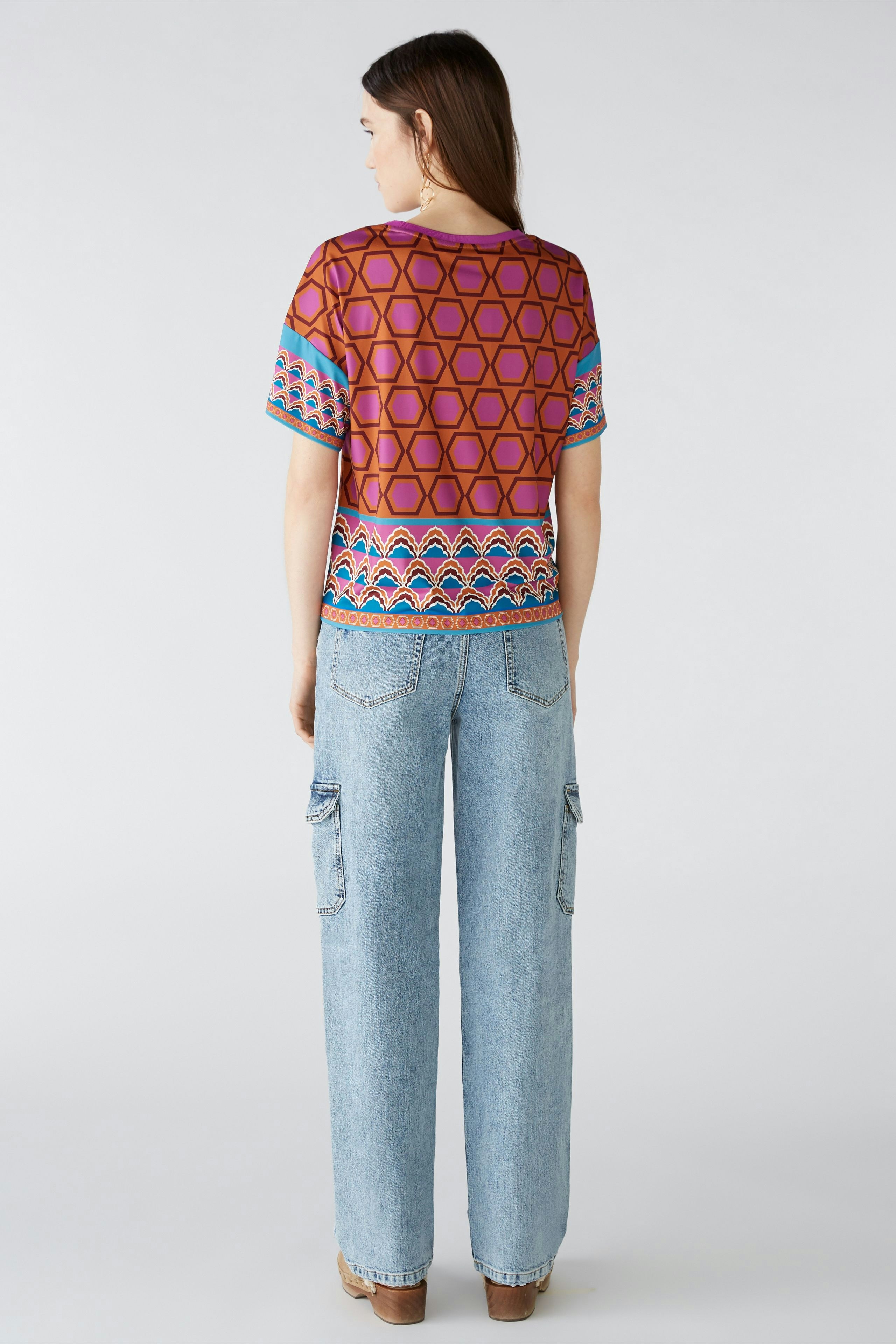 Bild 3 von Blouse in Silky Touch in pink blue | Oui