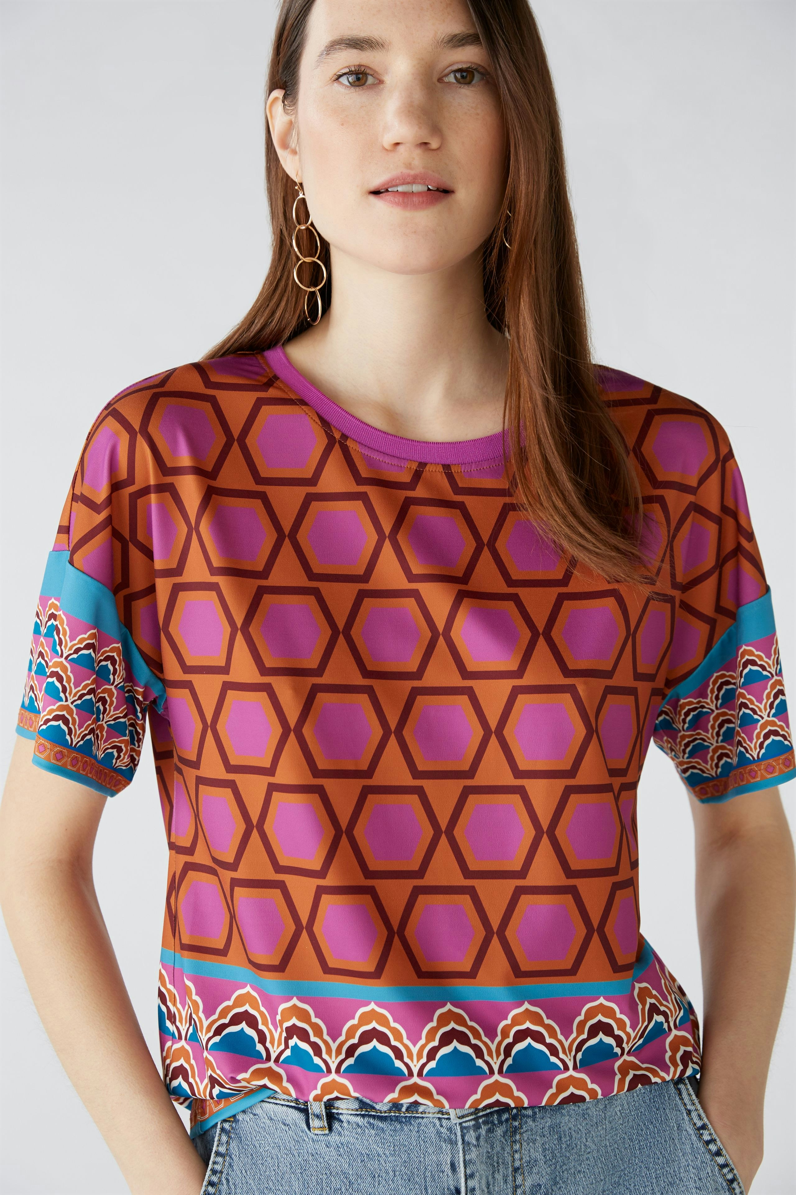 Bild 5 von Blouse in Silky Touch in pink blue | Oui