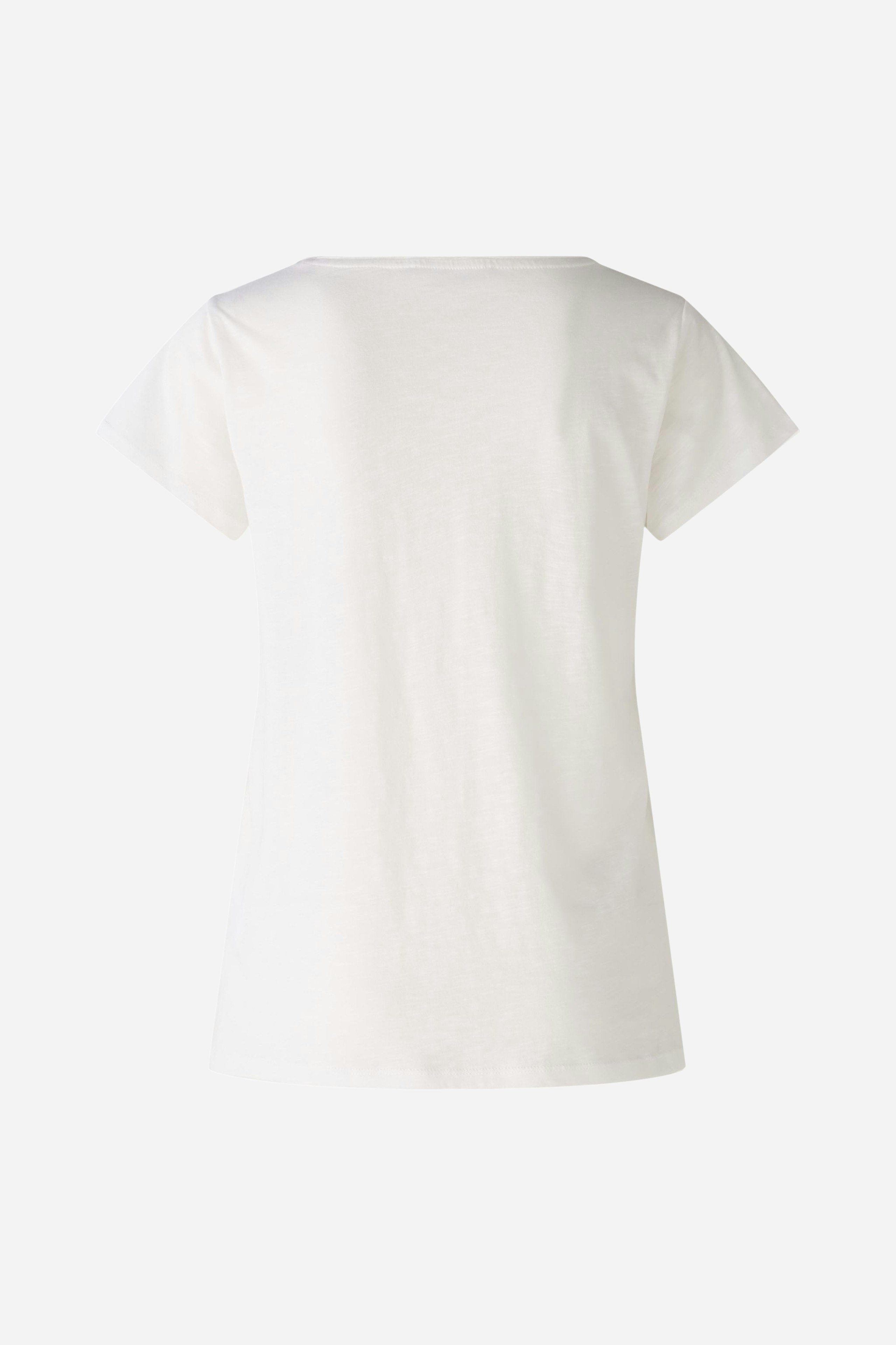 Bild 7 von T-shirt cotton viscose blend in optic white | Oui