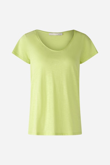 Bild 6 von T-shirt cotton viscose blend in lime | Oui