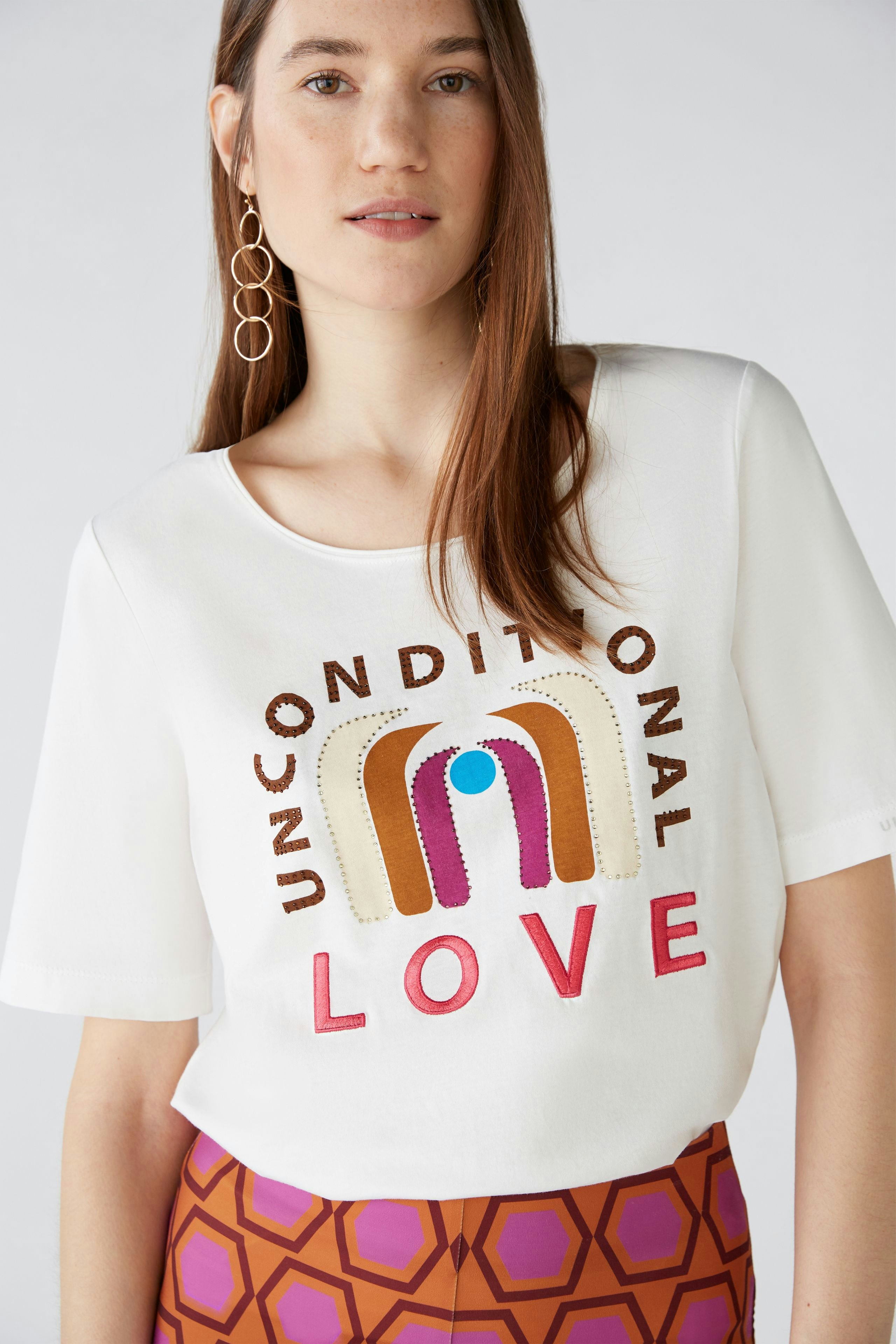 Bild 4 von T-Shirt aus 100% Bio-Baumwolle in cloud dancer | Oui