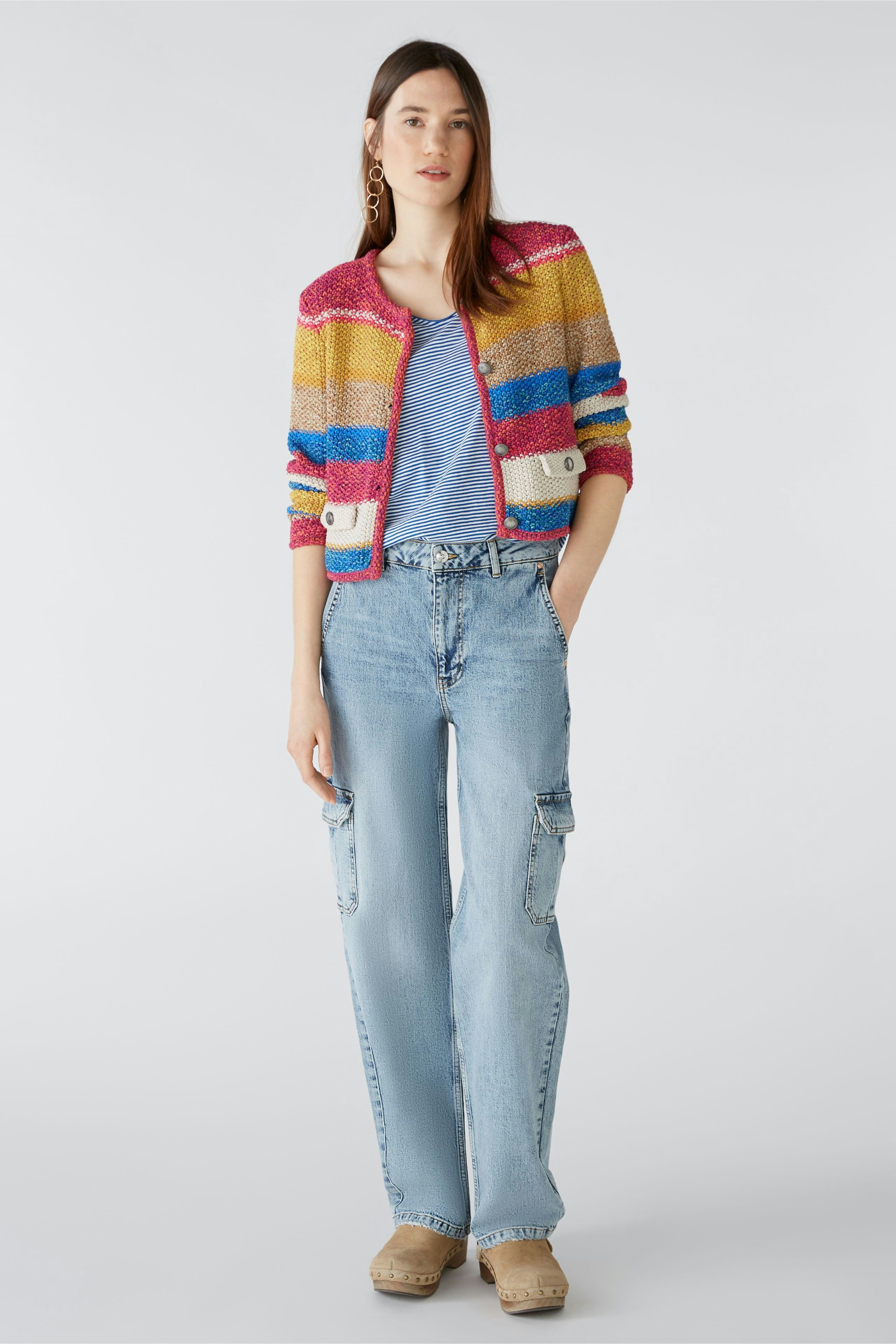 Bild 1 von T-shirt made from 100% organic cotton in lt blue white | Oui