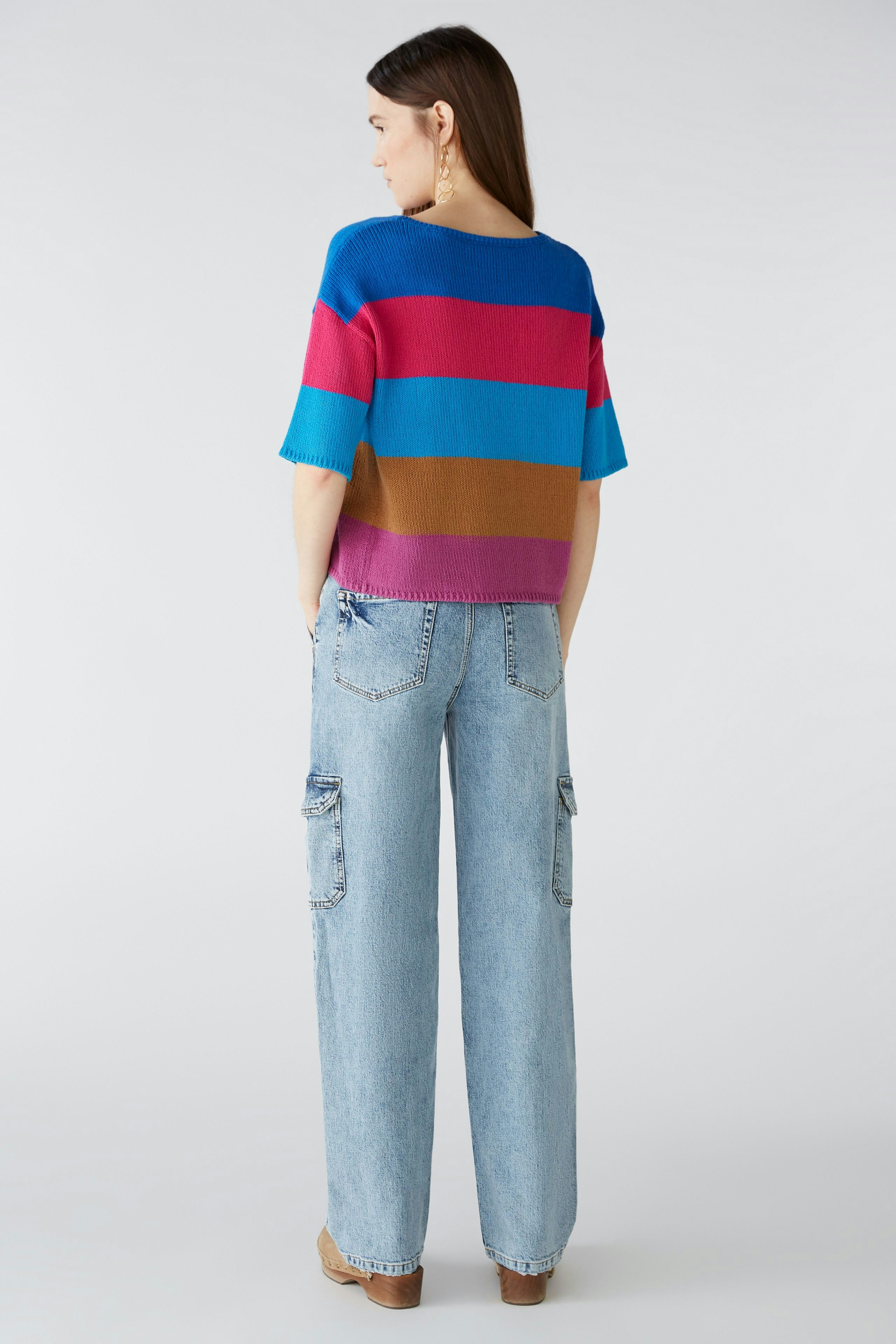 Bild 3 von Pullover aus 100% Baumwolle in pink blue | Oui