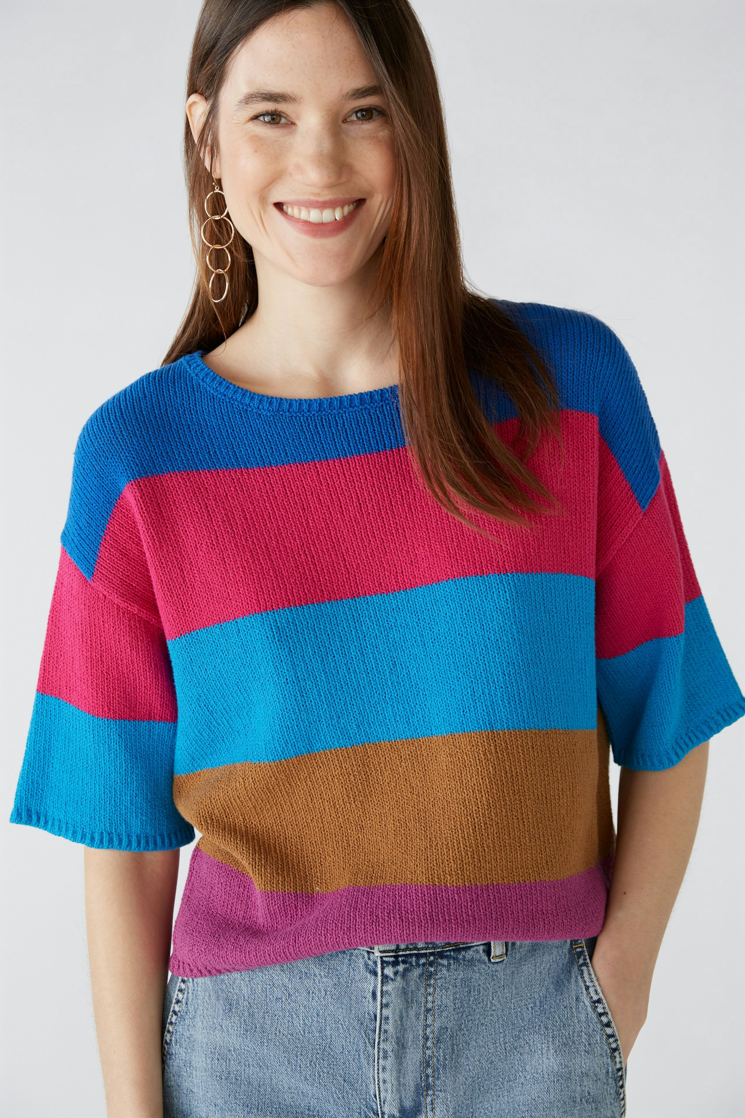 Bild 4 von Pullover aus 100% Baumwolle in pink blue | Oui