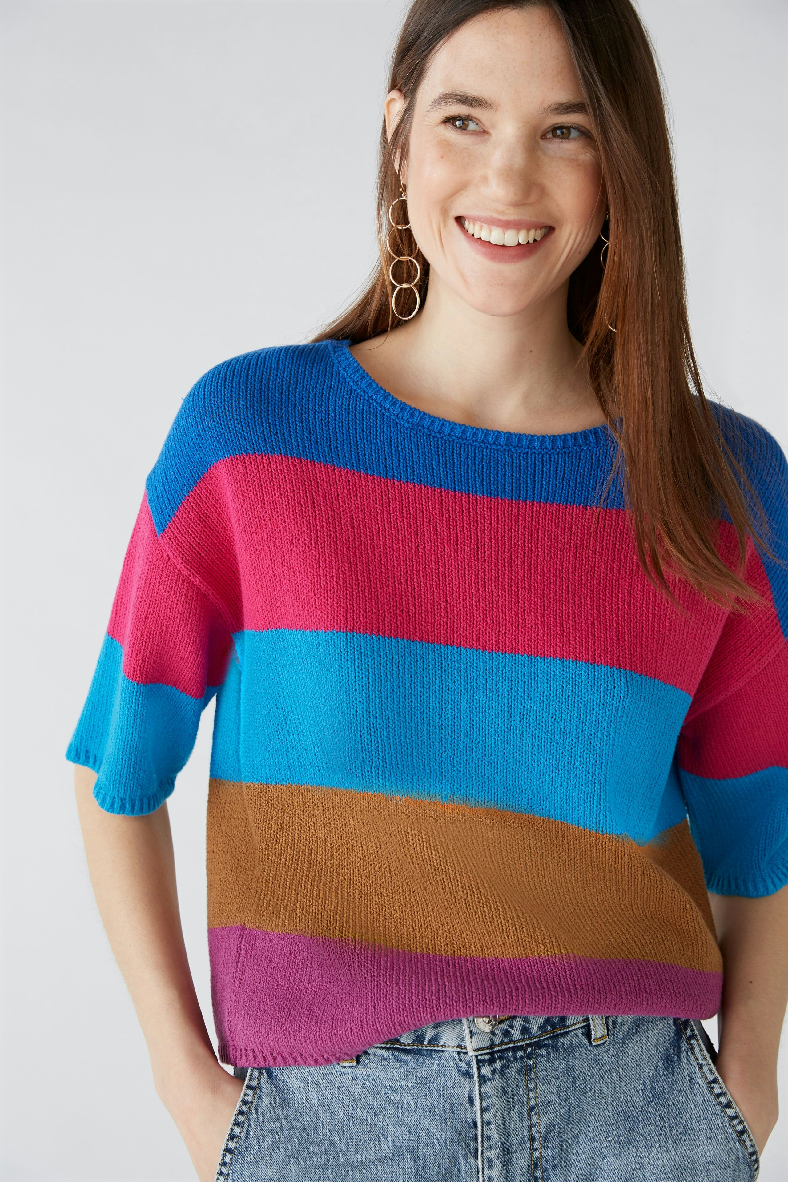 Bild 5 von Pullover aus 100% Baumwolle in pink blue | Oui