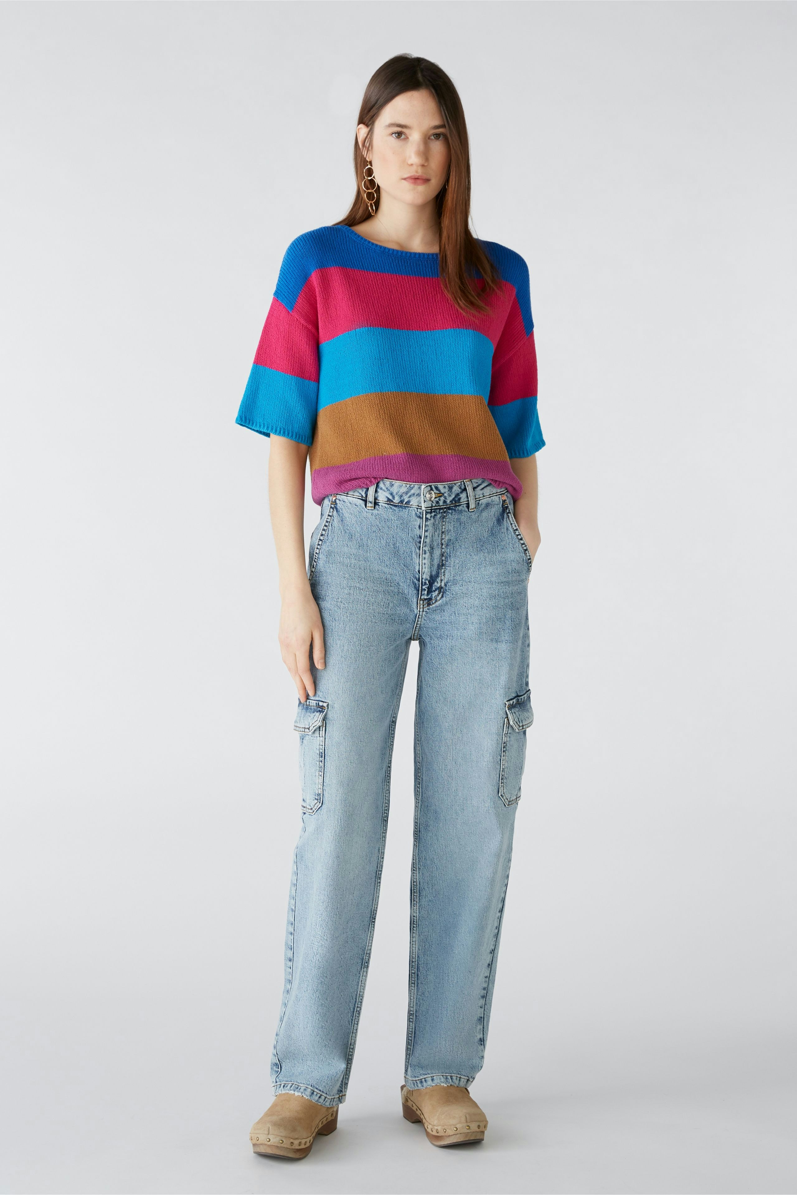 Bild 1 von Pullover aus 100% Baumwolle in pink blue | Oui