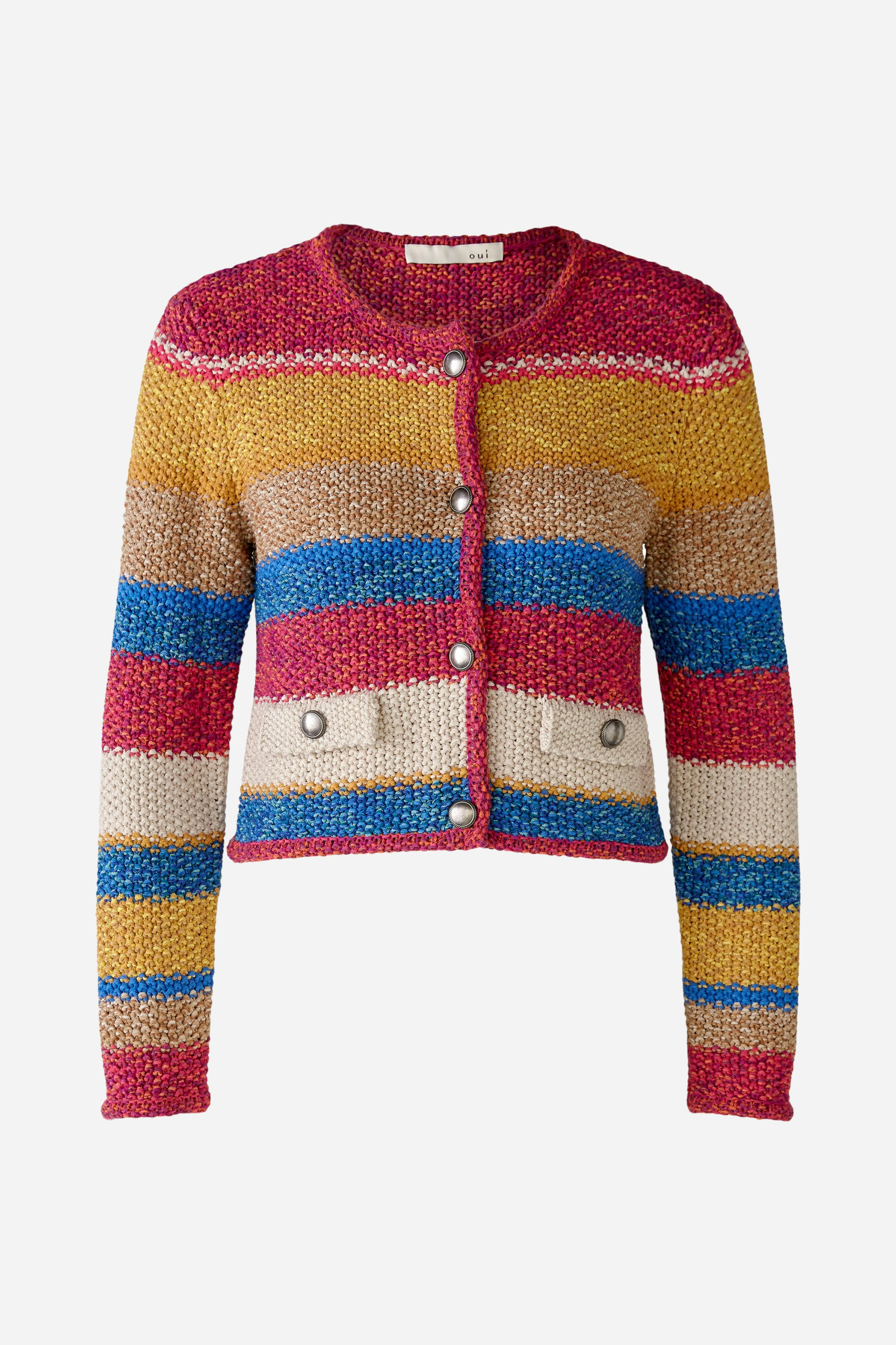 Bild 8 von Strickjacke aus Bändchengarn in rose blue | Oui