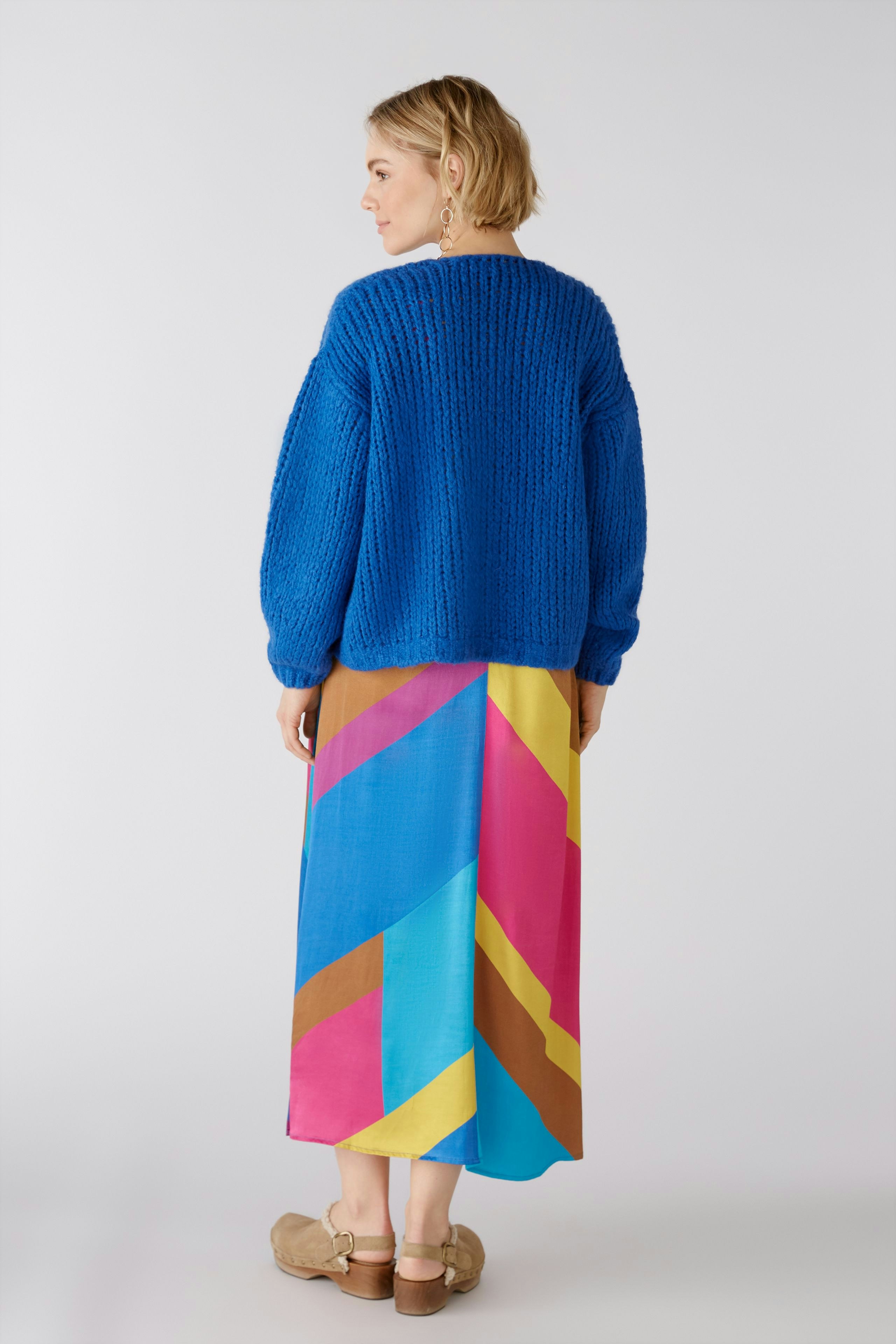 Cardigan with wool and mohair content