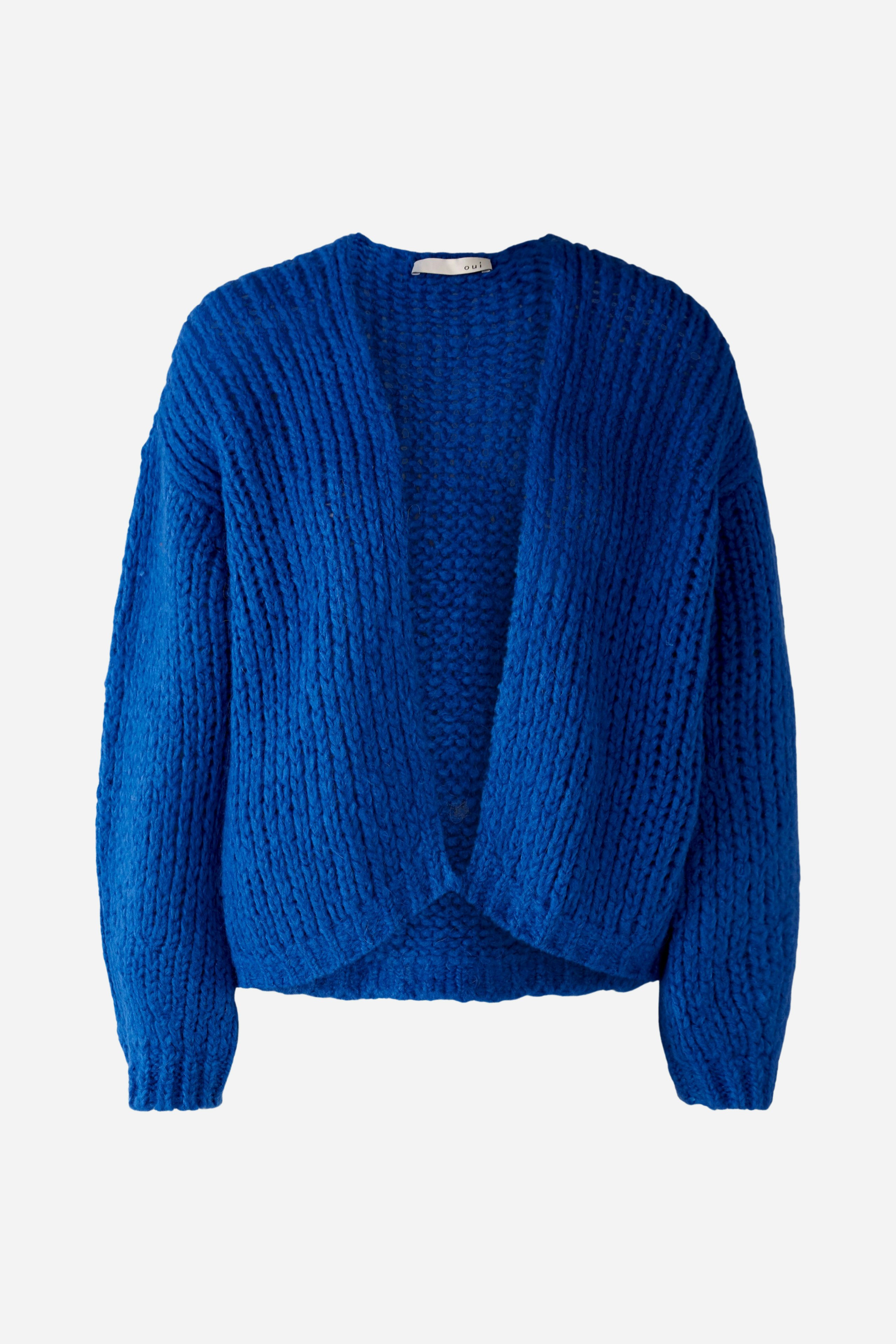 Bild 8 von Strickjacke mit Woll- und Mohairanteil in blue lolite | Oui