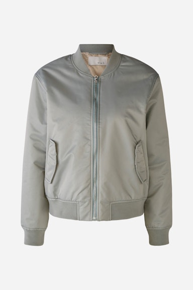 Bild 6 von Satin bomber jacket high quality nylon in iceberg green | Oui