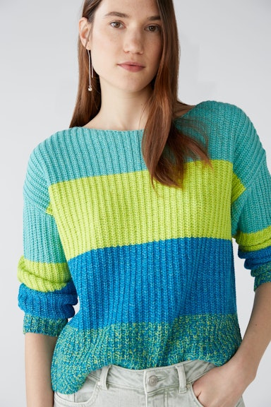 Bild 4 von Pullover cotton blend in lt green blue | Oui