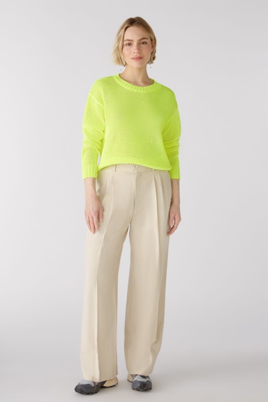 Bild 1 von Pullover with shortened length in safety yellow | Oui