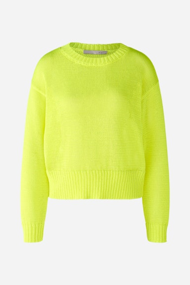 Bild 6 von Pullover with shortened length in safety yellow | Oui