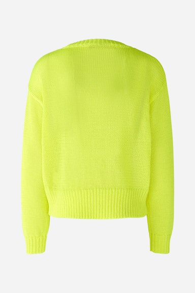 Bild 7 von Pullover with shortened length in safety yellow | Oui