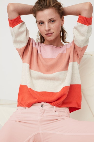 Bild 5 von Pullover with cotton and viscose in apricot camel | Oui