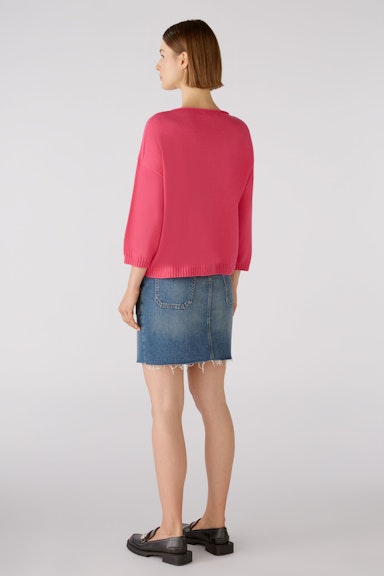 Bild 3 von Pullover mit Baumwolle und Viskose in dark pink | Oui