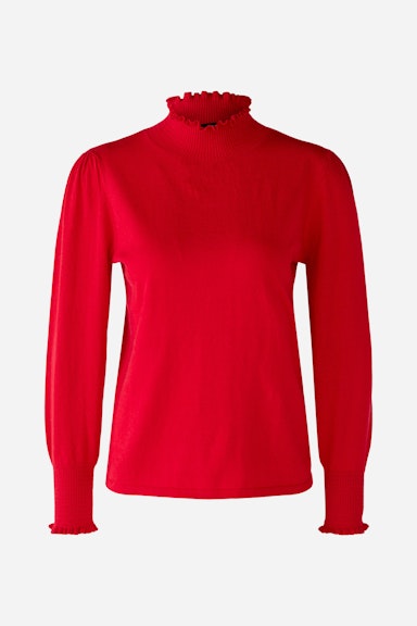 Bild 6 von Pullover in Baumwollmischung mit Seide und Kaschmir in chinese red | Oui