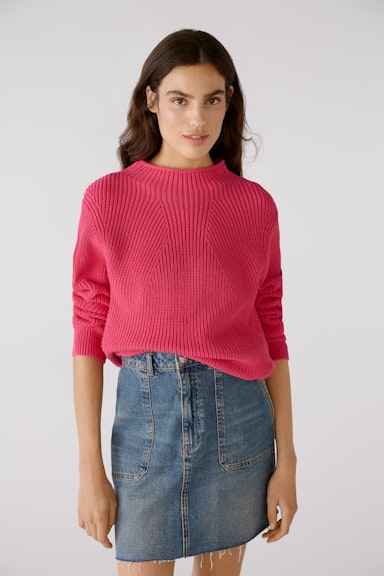 Bild 2 von Pullover Reine Baumwolle in dark pink | Oui
