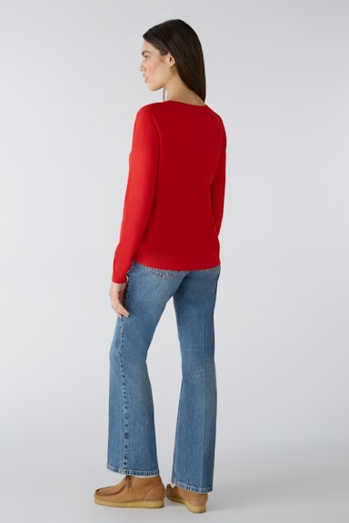 Bild 3 von Pullover with wool in red camel | Oui