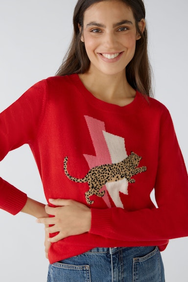 Bild 5 von Pullover with wool in red camel | Oui