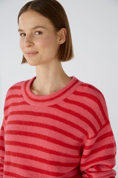 Bild 4 von Pullover with wool and mohair in red rose | Oui