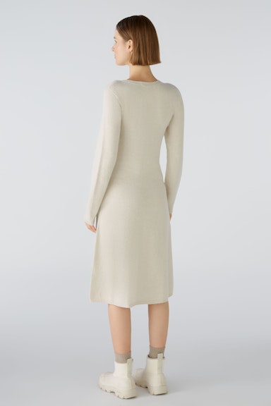 Bild 3 von Knitted dress wool blend with modal in light beige mel | Oui