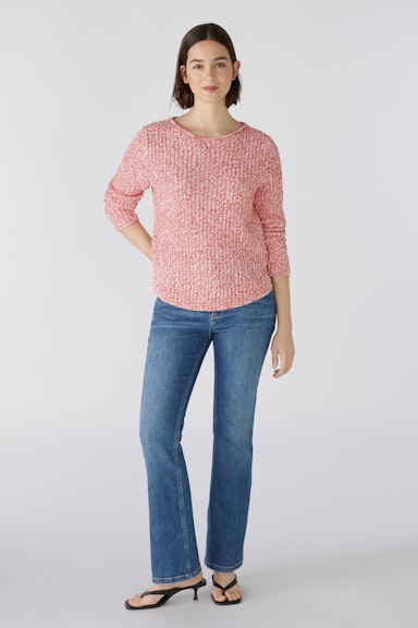 Bild 1 von NAOLIN Pullover cotton blend in red white | Oui