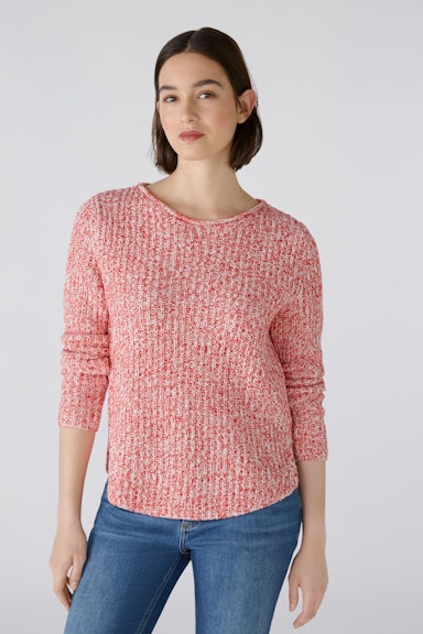Bild 2 von NAOLIN Pullover cotton blend in red white | Oui