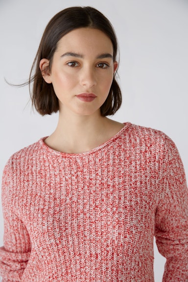 Bild 4 von NAOLIN Pullover cotton blend in red white | Oui