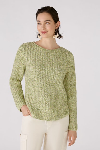 Bild 1 von NAOLIN Pullover cotton blend in green white | Oui
