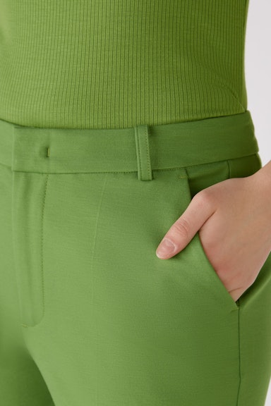 Bild 4 von FEYLIA Jersey trousers slim fit, cropped in green | Oui