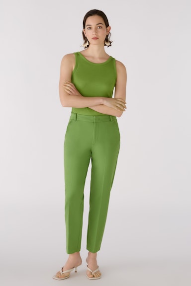 Bild 5 von FEYLIA Jersey trousers slim fit, cropped in green | Oui