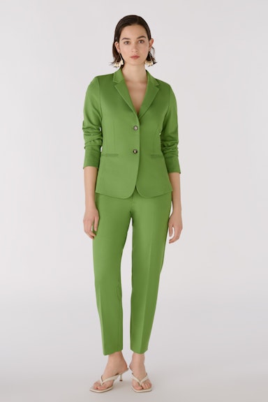 Bild 1 von FEYLIA Jersey trousers slim fit, cropped in green | Oui