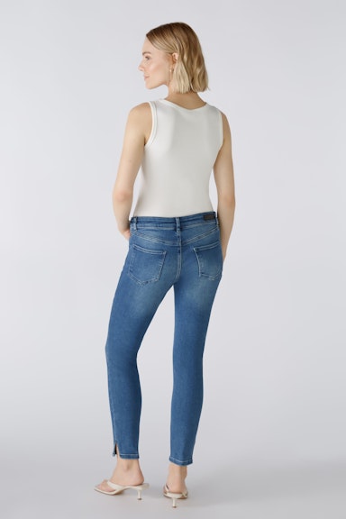 Bild 4 von LOULUH Jeans skinny fit, cropped in darkblue denim | Oui