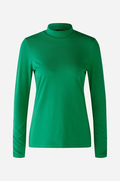 Bild 7 von Stehkragenshirt elastische Cotton-Modalqualität in green | Oui