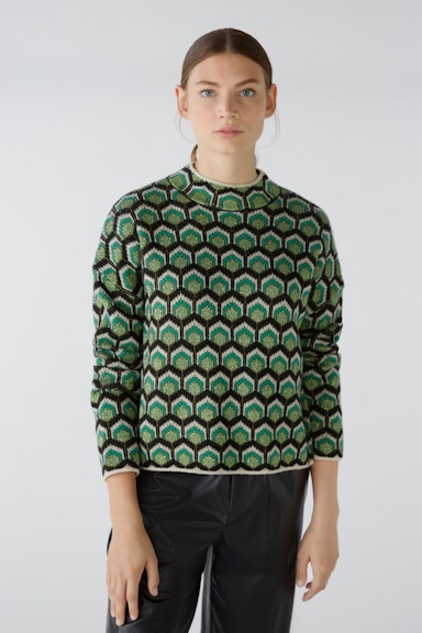 Bild 2 von Pullover viscose mixture in dk green green | Oui