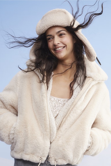 Bild 1 von Cardigan in a chunky knit look in light beige mel | Oui