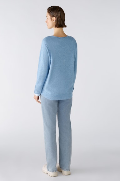 Bild 3 von Pullover wool - Modal Blend in sky blue | Oui