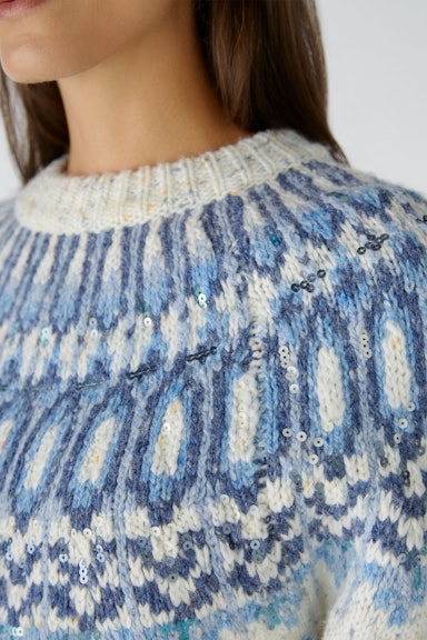 Bild 5 von Raglanpullover mit Wollanteil in lt blue blue | Oui