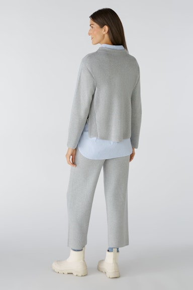Bild 3 von Pullover cotton blend in light grey | Oui
