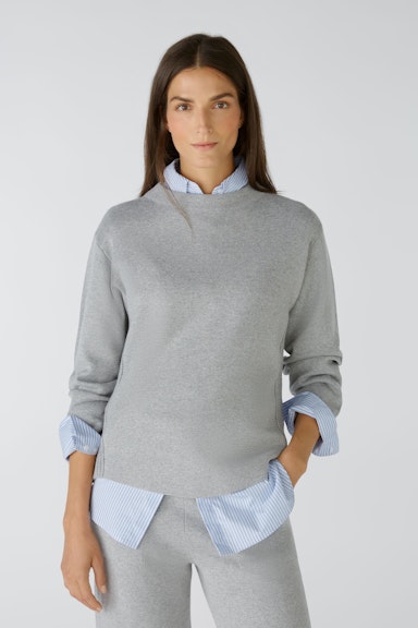 Bild 1 von Pullover cotton blend in light grey | Oui