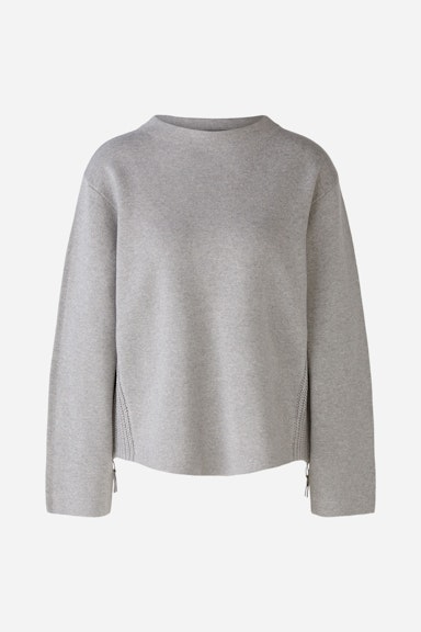 Bild 8 von Pullover cotton blend in light grey | Oui