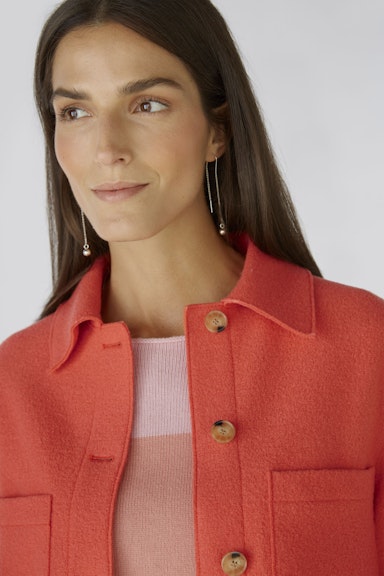 Bild 4 von Jacket boiled Wool - pure new wool in coral | Oui