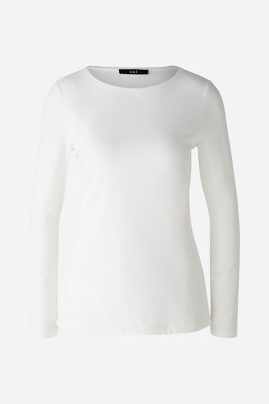 Bild 1 von Long-sleeved shirt cotton-modal blend in cloud dancer | Oui