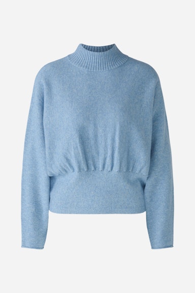 Bild 1 von Pullover with batwing sleeves in sky blue | Oui