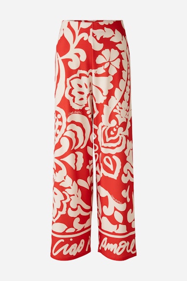 Bild 8 von Marlene trousers silky Touch quality in red white | Oui