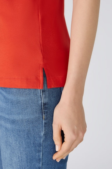 Bild 4 von T-Shirt elastische Cotton-Modalqualität in aura orange | Oui