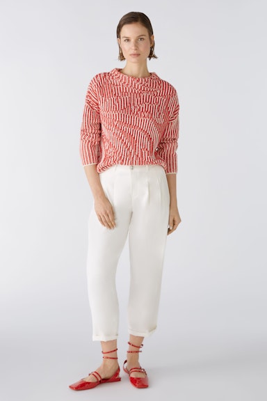 Bild 1 von Pullover cotton blend in red white | Oui