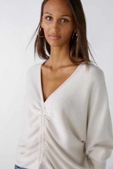 Bild 6 von Pullover with batwing sleeves in offwhite | Oui