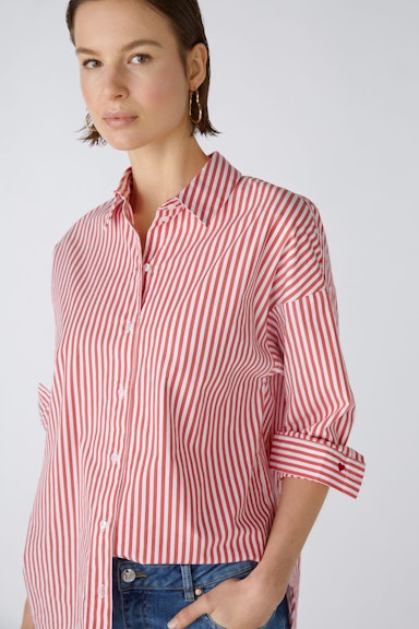 Bild 4 von Shirt blouse cotton blend in red white | Oui